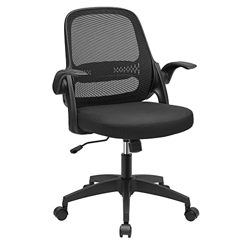 SONGMICS Office Chair, Mesh Chair, Swivel, Height Adjustable, Tilt Function, Breathable Mesh Seat and Backrest, for Study Office Studio, Max Load
