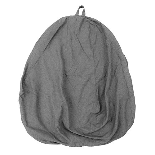 happytrade Bean Bag Chair Sofa Cover, Lazy Lounger Bean Bag Storage Chair Cover Without Filling (Grey 1, 70 * 80cm)