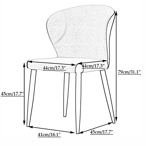 dining chair Kitchen Dining Room Furniture Chairs Dining Chairs Set Of 2 Modern Kitchen Chair Upholstered Leisure Chairs with Carbon Steel Legs S