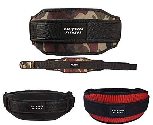 CROSSJAB Weight Lifting Belt Gym Fitness Training Double Strength Neoprene 5.5 Inch Bodybuilding Workout Belt Men Women Support Powerlifting Squa