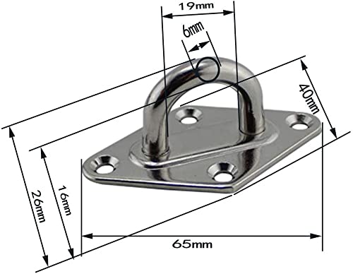 REQO Shade Sail Hardware Kit,304 Stainless Steel Sun Shade Sail Mounting Hardware Kit for Triangle Rectangle Sun Shade Sail Installation,Anti-Rus