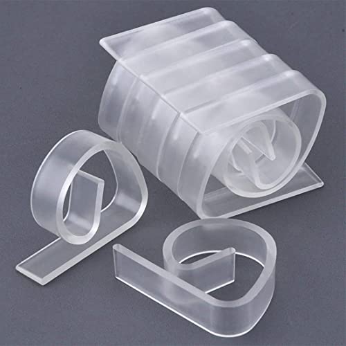 MenYiYDS - Plastic Transparent Tablecloth Clips, Tablecloth Fixing Clips, Tablecloth Anti-Slip Clips, Tablecloth Clips, Tablecloth Clips-Transpar