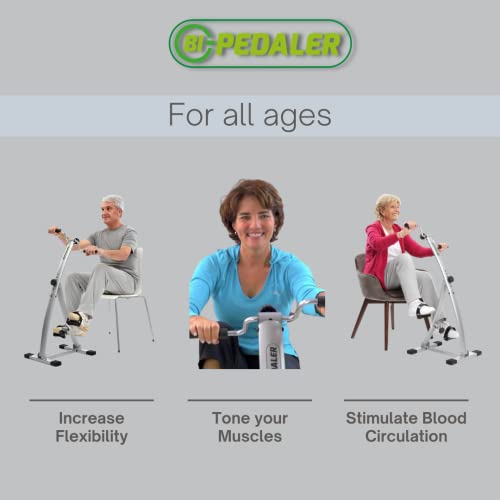 Bi Pedaler Static Pedal Bicycle (New+Calorie Counter), Foldable, Exercise Legs and Arms, 6 Different Heights, Different Levels of Resistance, Fit