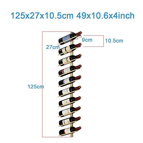 NEOCHY Wine Rack Modern Wall-Mounted Storage Rack Kitchen Kitchen Decorative Display Display Modern Wall-Mounted Wine Bottle Rack Display