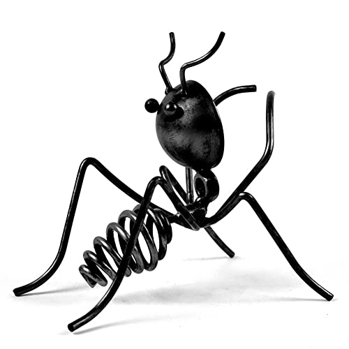 Fantasee - Ant Wine Holder, Stainless Steel Wine Freestanding Rack Bottle Holder Novelty for Gift Kitchen Home Decoration (Black - Ant4)