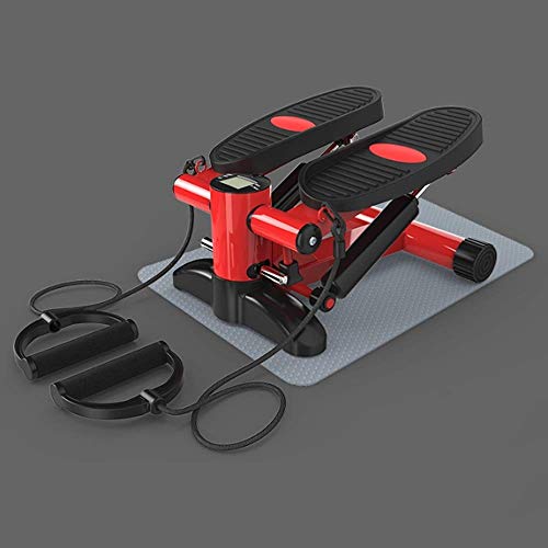 TWDYC Mini Stepper Air Climber Step Fitness Exercise Machine with Resistance Band and LCD Display