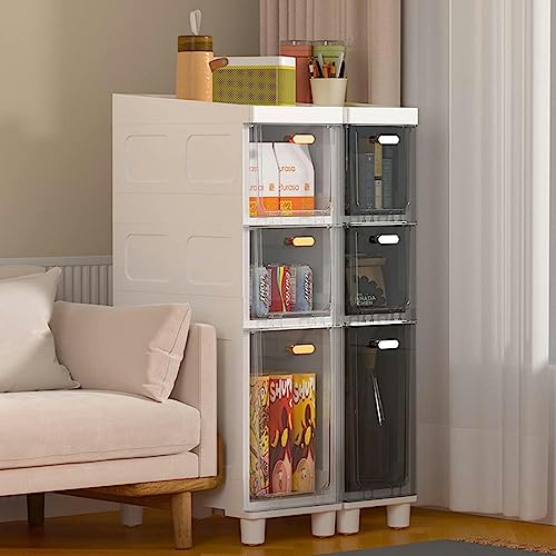 Plastic Drawers Dresser with 3/4/5 Drawers, Drawer Mobile Storage Cabinet, Small Bathroom Storage Cabinet for Small Spaces, Slim Toilet Paper Sto