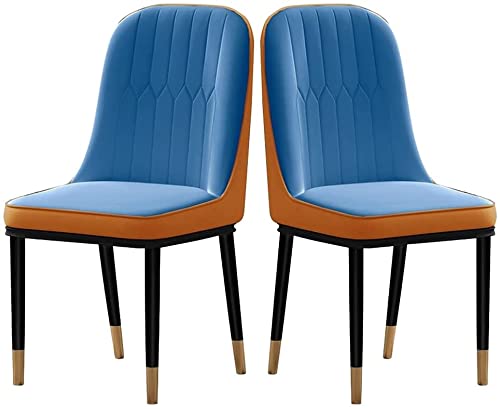 dining chair Dining Chairs Set - Corner Kitchen Counter Chairs, Kitchen Dining Room Chairs Set of 2 Modern PU Water Proof Leather High Back Soft