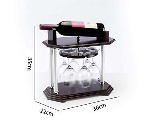 NEOCHY Rotating Wine Rack, Wine Rack Creative Wine Bottle Rack High Glass Rack European Fashion Ornaments