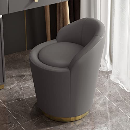 maozi Small Single Leather Sofa 360° Rotate Bedroom Dressing Vanity Chair Manicure Salon Swivel Chairs Living Room Dinning (Color : 3-pack, Size