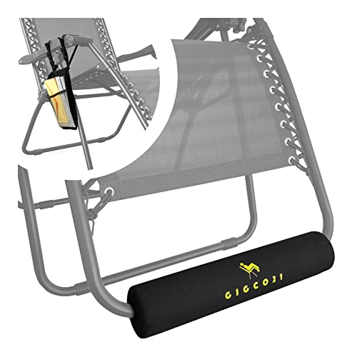 Gigco21 Zero Gravity Footrest Cushion 3" x 16", Indoor/Outdoor, Waterproof/Slip Proof - with Chair Side Bag