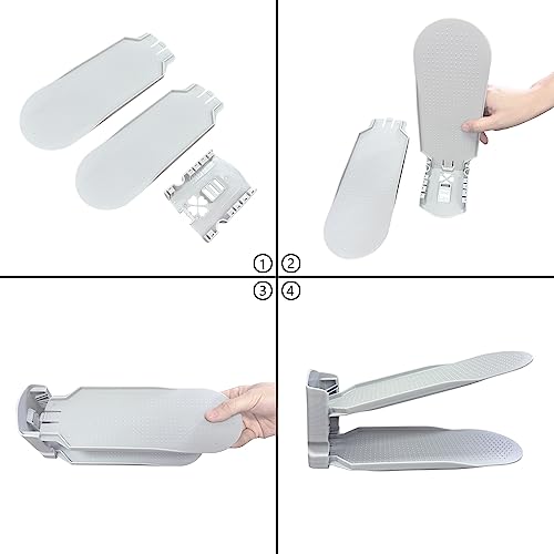 Shoe Slot Organizer, Shoe Rack, Adjustable Shoe Tray, Shoe Storage Rack, Shoe Slot Storage Box, Adjustable Shoe Storage Device, Shoe Rack Organiz