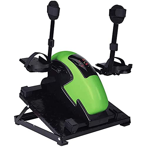 LUNEZY Bedridden Rehabilitation Pedal Exerciser Portable Mini Exercise Bike Hand Foot Pedal Trainer Elderly Bicycle Exerciser Suitable for Home B