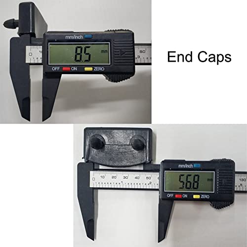 SmaUnicorn 30pcs 54-55mm Replacement Bed Slat Holders Kits for Holding Securing Wooden Slats Bed Base(20pcs End Caps and 10pcs Centre Caps)