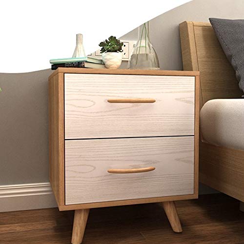 JYDQM Mini Bedside Table Simple Simple Locker, Double Drawer Design Bedside Table