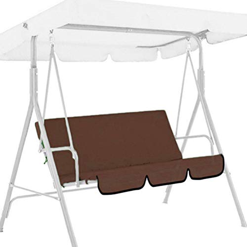 KENANLAN Rocking Cushion Se, Outdoor Patio Swing Cushion 3 Seater Rocking Chair Cushion, Swing Seat Pad, Waterproof Cover, Swings, Canopy (coffee