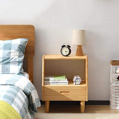 JJZXD End Tables, Night Stand with Drawer Cabinet for Bedroom Bedside Table Furniture Wooden