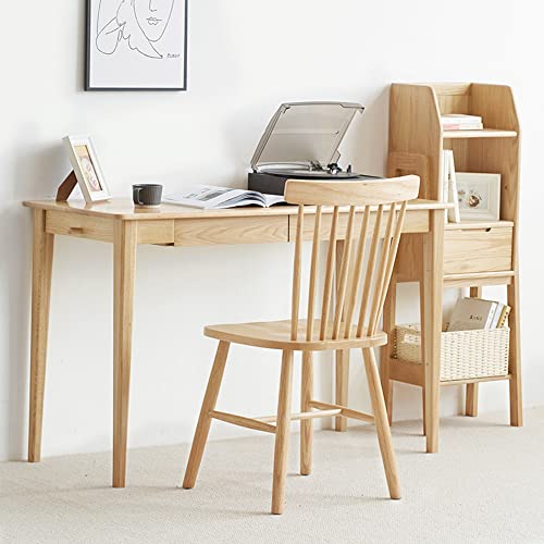 seonyou Dining Chairs Set of 4, Windsor Chair with Spindle Back and Solid Wood, American Country Farmhouse Chairs for Dining Room