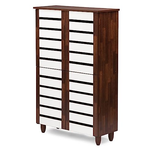 LUKEO Finished Wooden Door Shoe Cabinet 4 Door Shoe Cabinet Shoe Shelf Organizador De Home Furniture
