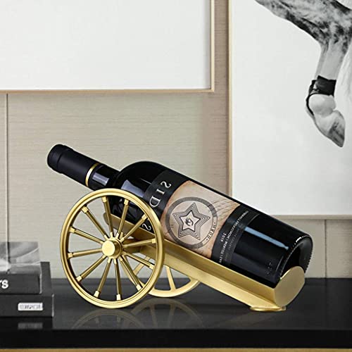 NEOCHY Modern Creative Pure Copper Wine Rack Decoration Artillery Car Home High-End Wine Shelf Diagonally Placed Living Room Wine Cabinet Decorat