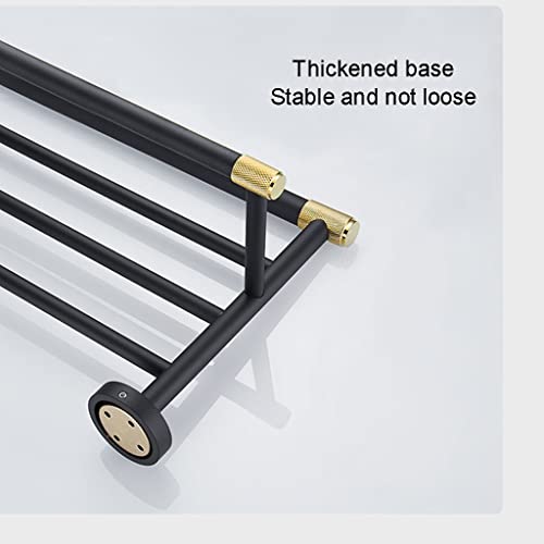 HIGOH Towel Racks,Bathroom Towel Rack Wall Mounted Towel Holder,All Copper Bath Towel Rack,Bathroom Towel Holder,Hardware Light Bathroom Shelf