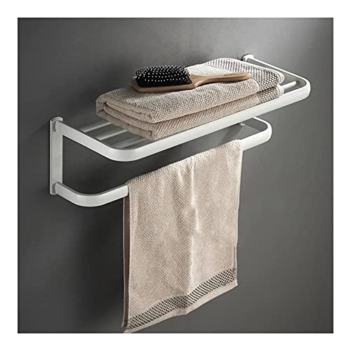 HIGOH Towel Racks, Bathroom Towel Rack Wall Mounted Towel Holder,Rose Bath Towel Bar,Bathroom Towel Rail,Brass European Towel Rack Towel Holder,A