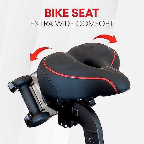 TrubliFit Replacement Extra Wide Bike Seat for Peloton Bike & Bike+, Oversized Bike Seat Cushion, Bike Saddle Replacement for Women & Men, Access