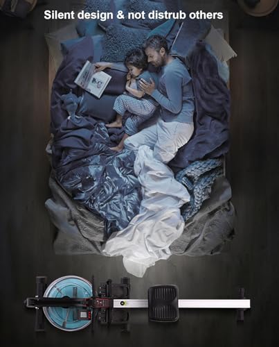 HAWEWE Rowing Machine For Home Use Water Resistant Rower With Digital LCD Monitor Cardio Training Equipment 264lbs Max Capacity