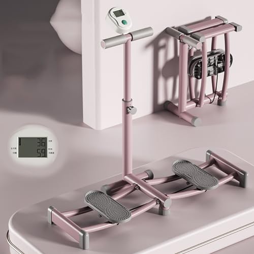 FAcoLL 2 in 1 Leg Exerciser, Leg Stretcher with Counter, Ski Machine Pelvic Floor Muscle Trainer, Fitness Stepper Cardio Trainer Machine, for Bod