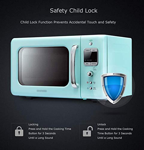 SZDQX 20L Style Countertop Microwave Oven with 60 Minutes Timing-Memory Turntable-Microwave Oven with Smart Sensor, Easy Clean Interior (Color :