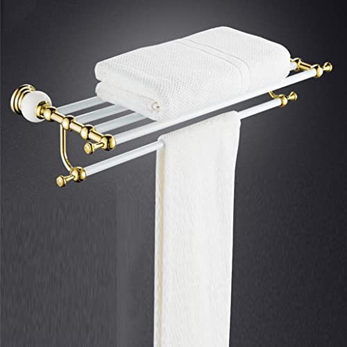HIGOH Towel Racks,Bathroom Towel Rack Wall Mounted Towel Holder,Bathroom Accessories,Jade Towel Rack/Bar,Towel Holder, Baking Bath Hardware