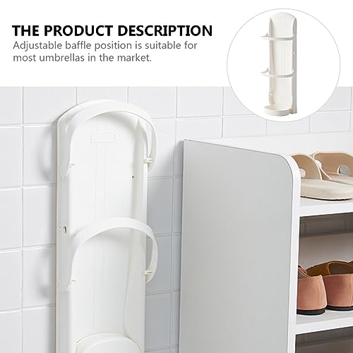 Cabilock Shelf Bracket Storage Shelving Umbrella Storage Rack Plastic Rack Umbrella Holder Wall Hanging Umbrella Stand for Christmas Home Office