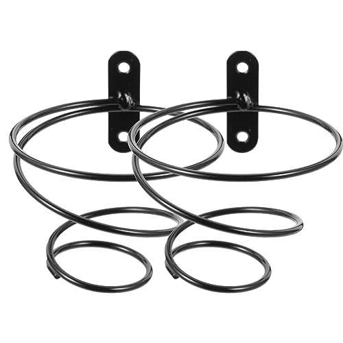 Kichvoe Wine Bottle Holder Wine Bottle Holder 2pcs Wall Mounted Wine Rack Spiral Wine Bottle Display Holder Metal Hanging Wine Rack Organizer for