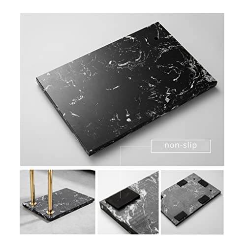 CHUNYU Freestanding Towel Racks Bathroom Accessories Natural Marble Stand on Floor Towel Rail Stand Clothes Rack