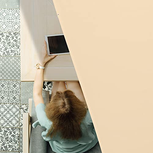 Relaxdays Rectangular Sun Shade Sail 5 x 6 m Water Resistant UV Protection with Guy Ropes Shade Dispenser Garden Beige