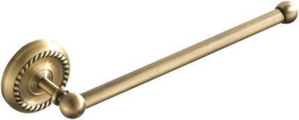 Towel Rack, Simple European Style Small Antique Copper Bathroom Rack, Single Pole Kitchen Bathroom Wall Mount, Retro Short Single Pole Rack