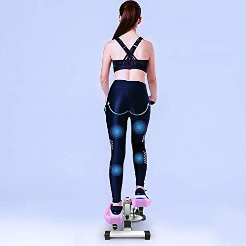 TWDYC Air Stair Climber Step Exercise Fitness Machine w/Bands Aerobic Equipment (Color : A)