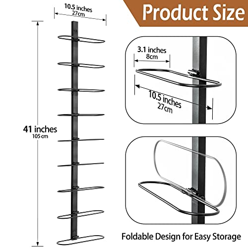 FLstudio Wall Mount Wine Rack Organizer, Wine Holder Wall Mounted, Wine Storage Display, Adjustable and Detachable Wine Rack Holder