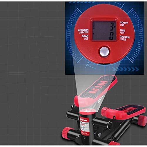 TWDYC Mini Stepper Mini Fitness Exercise Machine Step Trainer Equipment with Resistance Bands Durable Safe Treadmill and Comfortable Foot Pedals