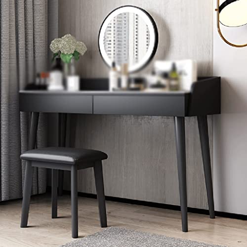 JJZXD Dressing Table Bedroom Makeup Table Makeup Makeup Stool Makeup Table Small Household