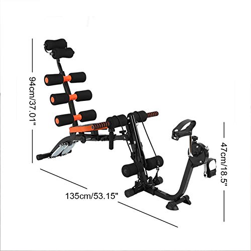 ZXYWW Core & Abdominal Trainers Strength Training Equipment, Home Gym Ab Workout Machine Sit-Up Machine, Thighs Arms Chest Workout