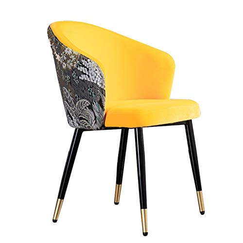 Modern Kitchen Dining Room Chairs Dining Chairs Velvet Living Room Armchair With Black Steel Legs Velvet Seat And Backrests Dining Chair (Color :