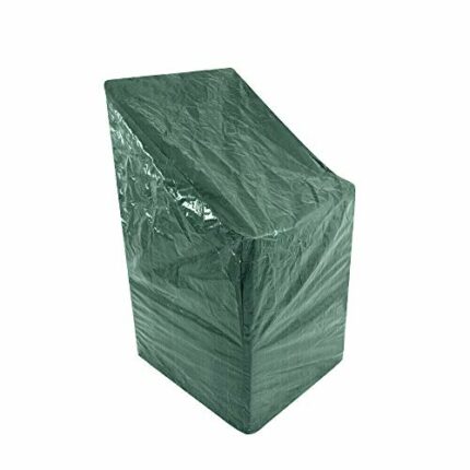 ALAYSTAR Heavy Duty Garden Patio Furniture Stacking Chair Cover - Keeps your Chairs All Year Round from the Weather Dirt and Grime - Easy to clea