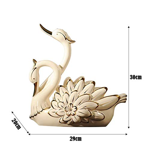 n/a Decoration, Wine rack decoration wine rack creative white swan jewelry home wine rack ceramic wine cabinet craft suitable