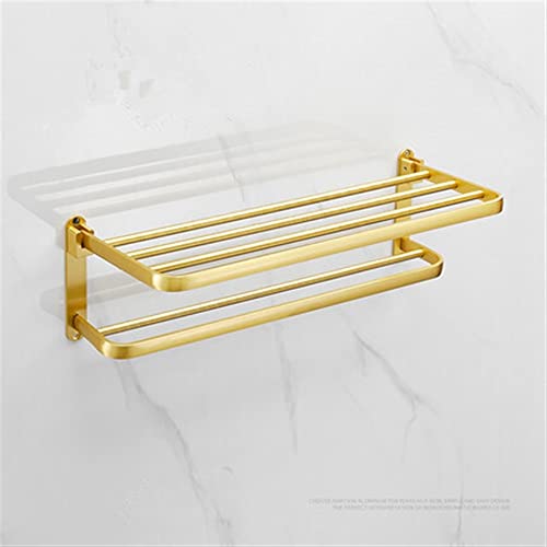 HIGOH Towel Racks, Bathroom Towel Rack Wall Mounted Towel Holder,Bathroom Accessories,Brushed Bathroom Shelf,Towel Rack,Towel Hanger,Towel Holder
