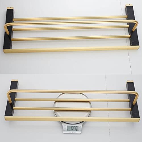 HIGOH Towel Racks,Bathroom Towel Rack Wall Mounted Towel Holder,Bathroom Accessories,Brushed Bathroom Shelf,Towel Rack,Towel Hanger,Towel Holder,