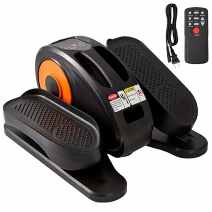 Goyappin Under Desk Elliptical Machine, Fully Assembled Ellipse Leg Exerciser Machine, Mini Elliptical Machines Auto & Manual Mode, Arm & Leg Exe