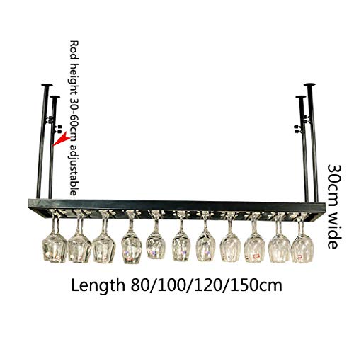 Stylish Simplicity Industrial Retro Stylish Simplicity Down Wine Rack Metal Creative Display Wine Glass Holder Household Goblet Holder Adjustable