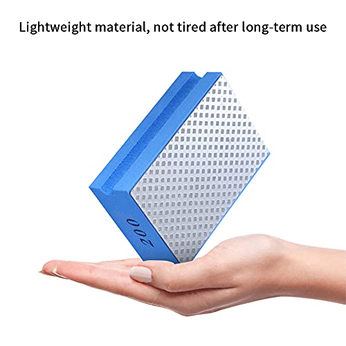 POHOVE 4pcs Diamond Hand Polishing Pads for Ceramic Tile Glass Grinding,Sanding Blocks Polishing Grinding Block 60#,100#,200#,400#