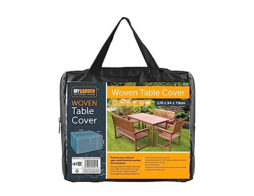 Guilty Gadgets Large Waterproof Garden Patio Outdoor Rattan Table Chair Furniture Cover Polyester Sheet - 170x94x70cm